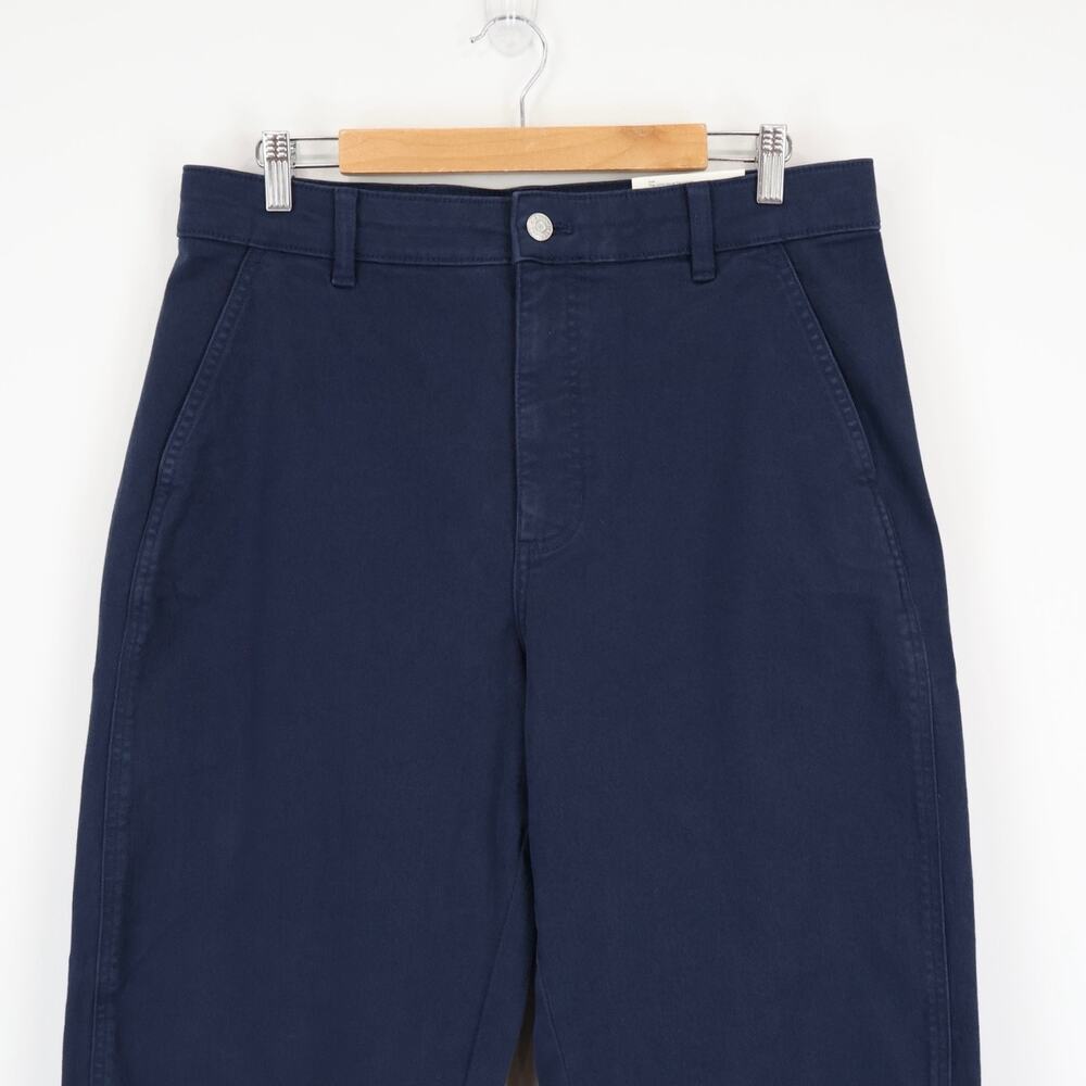 NWT Everlane The Utility Barrel Pant High Rise In Navy Blue Size 14 Tall - Picture 5 of 10